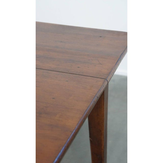 Antique French Cherry Dining Table with a Large Extendable Top and a Drawer For Sale - Image 16 of 17