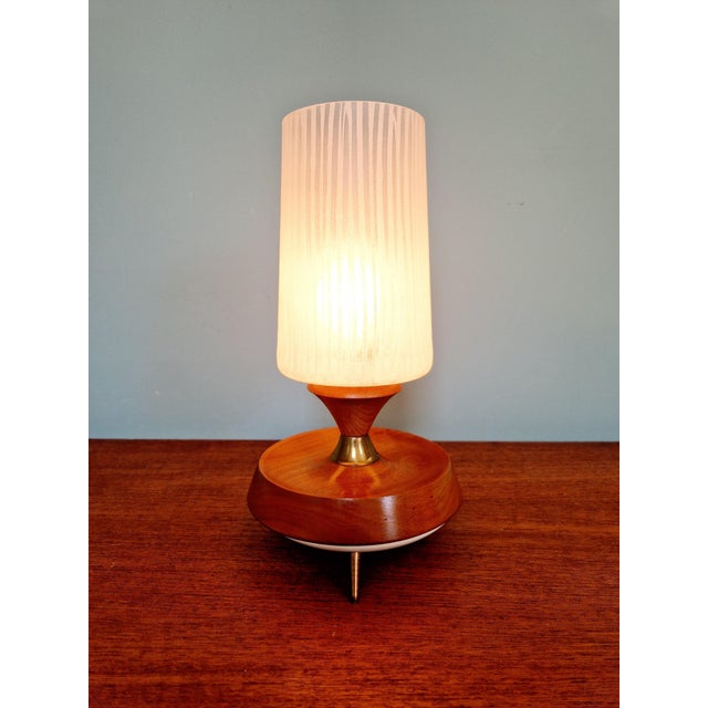 Wood Scandinavian Teak Tripod Lamp, 1960s For Sale - Image 7 of 11