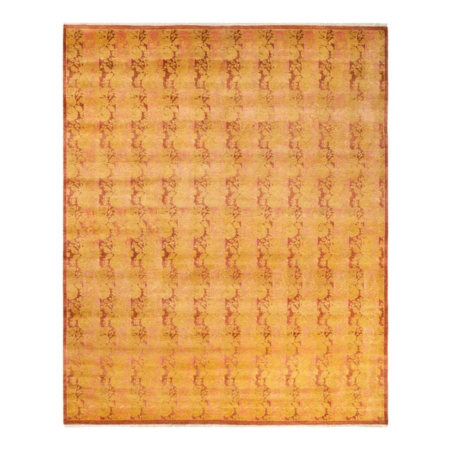 Mogul Collection Hand-Knotted Area Rug - Pink Collection 8' 3" x 10' 4" For Sale - Image 9 of 9