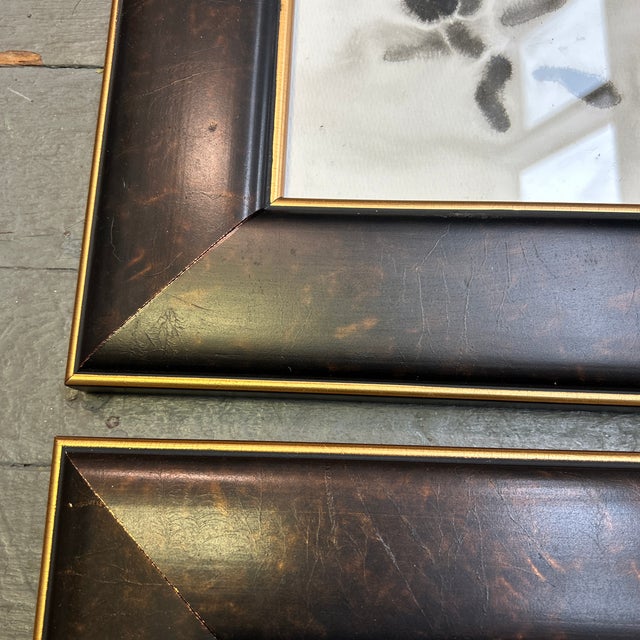 Two Contemporary Original Dancing Figures Black Ink Watercolor Paintings - Set of Two For Sale - Image 4 of 5