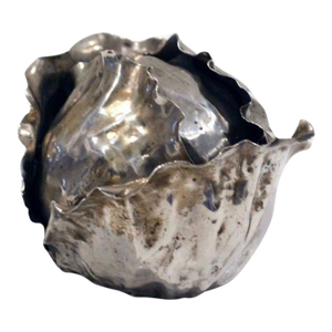 Sterling Silver Table Lighter by Mario Buccellati in the Form of a Cabbage