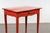 French French 1820s Restauration Period Red Side Table with Serpentine Top and Drawer For Sale - Image 3 of 12