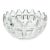 Contemporary Geometric Large Crystal Serving Centerpiece Decorative Bowl For Sale