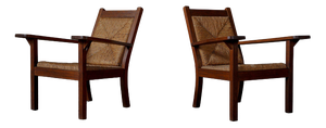Worpsweder Armchairs by Willi Ohler, Germany, 1920s, Set of 2