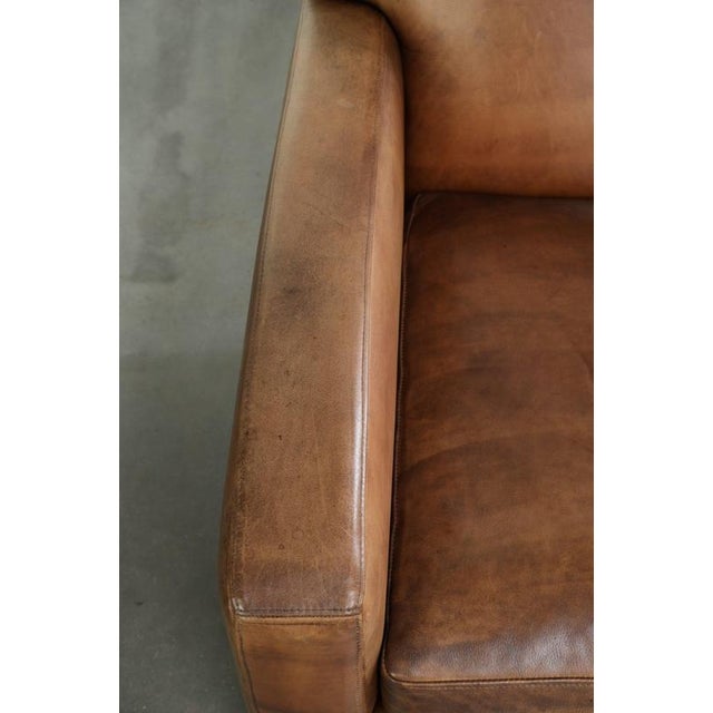 Animal Skin Vintage Sheepskin Club Chair For Sale - Image 7 of 13