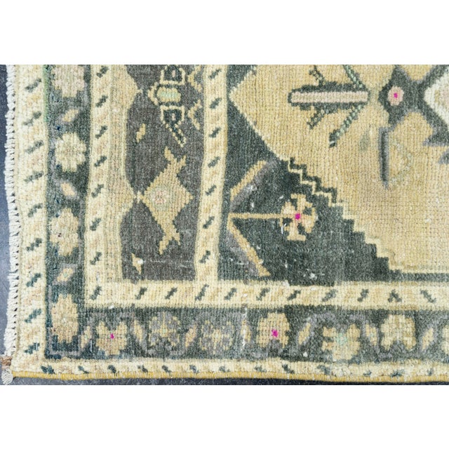 Turkish Mini Rug Oriental Hand Knotted Vintage Rug 1'7" x 3'2" #16878 Explore a curated collection of hallway runners,...