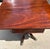 Wood Antique Flame Mahogany, Regency-Style, Flip-Top, Rotating, Game Table, W/Hidden Drawer, Carved Pedestal, Brass Claws and Casters. C1810 to 1820 For Sale - Image 7 of 12