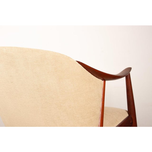 Scandinavian Teak and Fabric New Tyrol Armchairs by Gerhard Berg for Westnofa, 1960, Set of 2 For Sale - Image 17 of 18