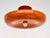 Metal Mid-Century Modern Danish Orange Pendant Light, 1970s For Sale - Image 7 of 10