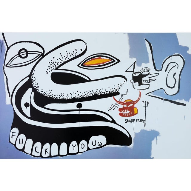 Andy Warhol (1928-1987) / Jean-Michel Basquiat (1960-1988) F\.\. You Original color poster On poster paper, 60 x 45 cm...