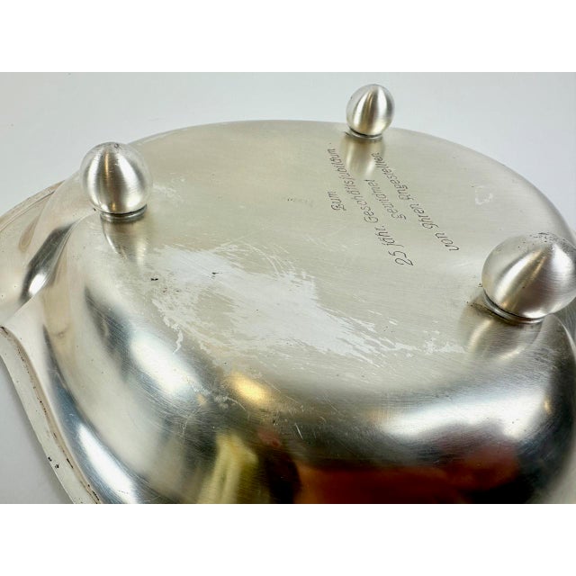 Art Deco Silver-Plated Ikora Bowl from WMF, 1950s For Sale - Image 11 of 12
