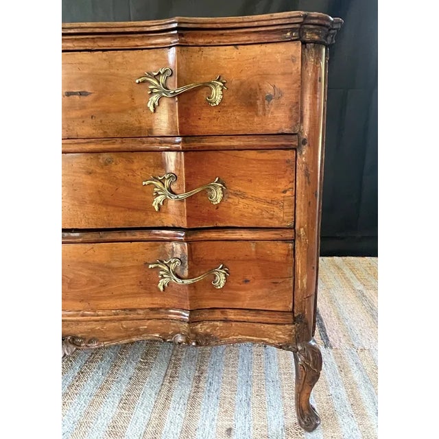 Wood Mid 18th Century French Provincial Louis XV Commode or Chest of Drawers For Sale - Image 7 of 10
