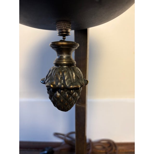 Metal Vintage Neoclassical Hollywood Regency Winged Lion Table Lamp For Sale - Image 7 of 8