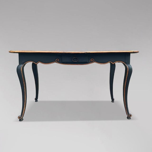 Mid 18th Century Louis XV Style Console or Small Writing Table in Black Patinated Wood, 1760 For Sale - Image 5 of 5