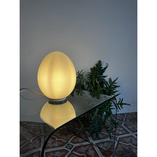 Opaline Egg Lamps, 1970s For Sale - Image 3 of 13
