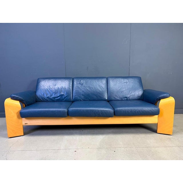 Vintage Pegasus 3 Seater Reclining Sofa by Ekornes, Norway, 1990s For Sale - Image 4 of 15