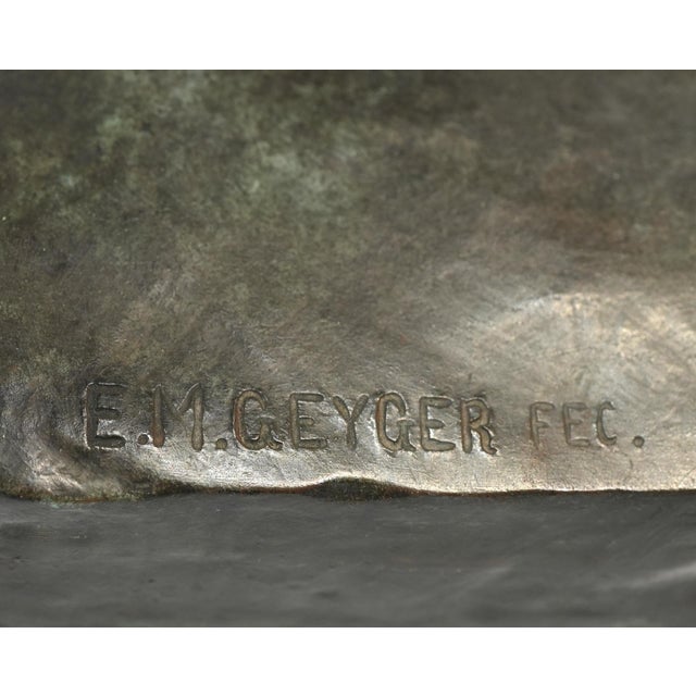 Early 20th Century The Archer Classical Bronze Male Nude Sculpture by Ernst Moritz Geyger For Sale - Image 10 of 11