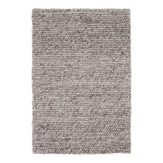 Dash & Albert by Annie Selke Niels Grey Woven Wool/Viscose Rug, 7' 6" x 9' 6" For Sale