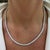 Silver Unisex 14k White Gold 4-Prong 17.70ctw Lab Grown Diamond Tennis Chain Necklace For Sale - Image 8 of 8