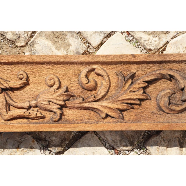 19th Century Large French Renaissance Carved Wooden Overdoor Depicting a Warrior and Mythological Creatures For Sale - Image 9 of 12