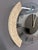 1980s Postmodern Empire Wall Clock — Glass Face With Speckled Granite Accents, 1980s Memphis Style For Sale - Image 5 of 8