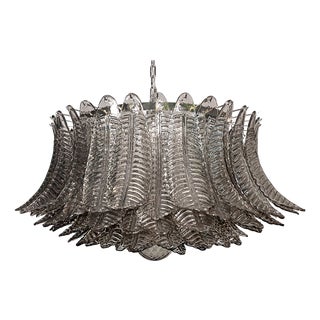 Large Murano Glass Chandelier, 1990 For Sale