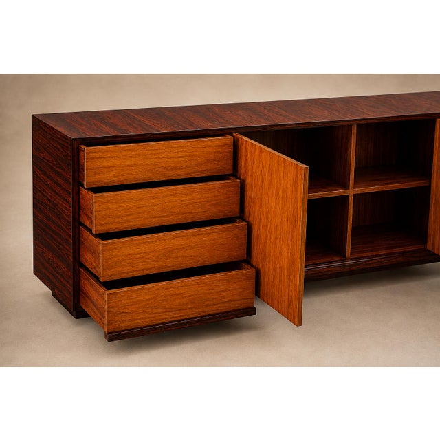 Brazilian Modern Credenza in Rosewood & Pau Marfim, Attributed to Martin Eisler, 1950s For Sale - Image 18 of 18
