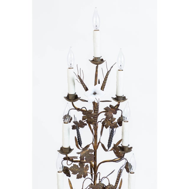 19th Century Ornate Antique French Gold Gilt Altar Lamp For Sale - Image 4 of 9