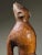 Wood Antique Hand Carved Folk Art Howling Dog Sculpture For Sale - Image 7 of 11
