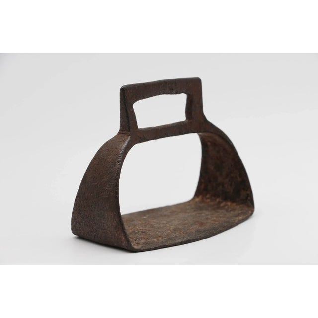 Metal 19th Century or Earlier Wrought Iron Indo-Persian Ottoman Stirrup For Sale - Image 7 of 13
