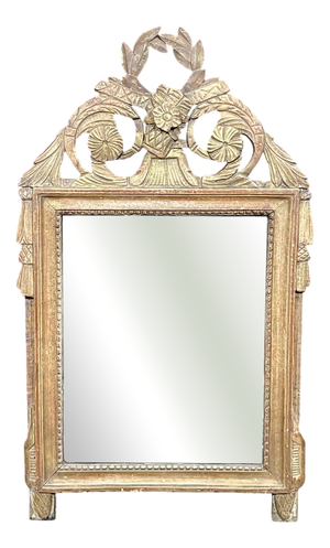 18th Century Louis XVI Style Mirror in Gilt Wood