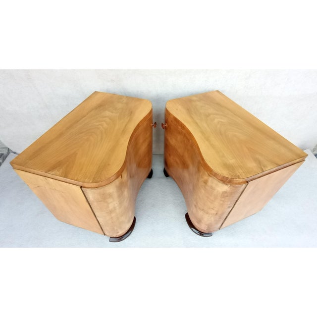 Jindrich Halabala Bedside Tables by Jindrich Halabala for Up Závody, 1950s, Set of 2 For Sale - Image 4 of 13