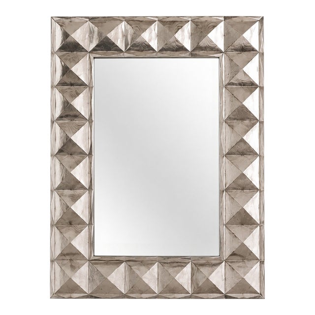 Geometric Postmodern Silvered Mirror, Mid/Late 20th Century For Sale