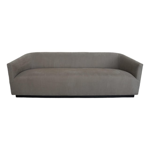 Restoration Hardware 1950s Italian Shelter Arm Sofa For Sale