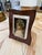 Italian Modernist Sculptural Brown Leather Picture Frame For Sale In Los Angeles - Image 6 of 8