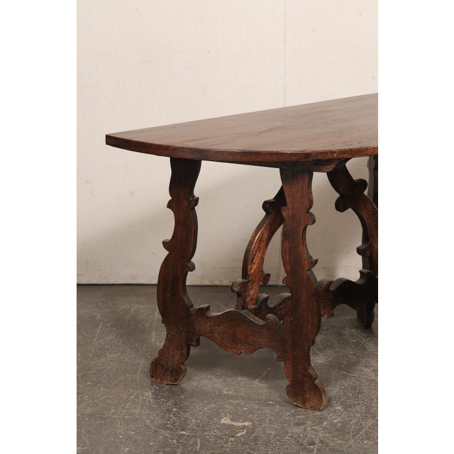 19th Century Italian Lyre Leg Consoles (Or Center Table) For Sale - Image 4 of 13
