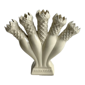 Vintage Palin Thorley Five Finger Cream Porcelain Vase