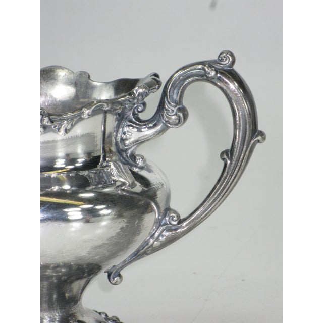 Silver Antique c. 1906 Reed & Barton Silverplate Tea or Coffee Set - 3-Piece For Sale - Image 8 of 18