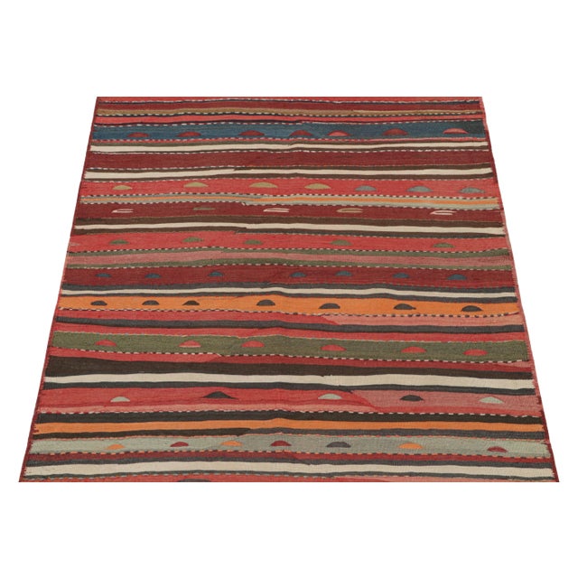 Rug & Kilim 1950s Vintage Northwest Persian Kilim With Colorful Geometric Patterns by Rug & Kilim For Sale - Image 4 of 7