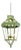 A Vintage “Visual Comfort” Style Iron Celadon Green Chandelier For Sale