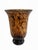 Mid 20th Century Vintage Hand Blown Tortoiseshell Glass Hurricane Vase For Sale - Image 5 of 11