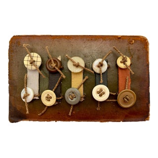 Vintage Art Brut Assemblage – Abstract Modernist Mixed-Media Artwork Collage For Sale