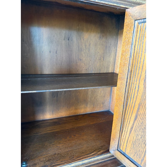 1930s Vintage Bernhardt Dining Room Hutch/Armoire - Heirloom Worth - Carved Detailing - Versatile For Sale - Image 14 of 14