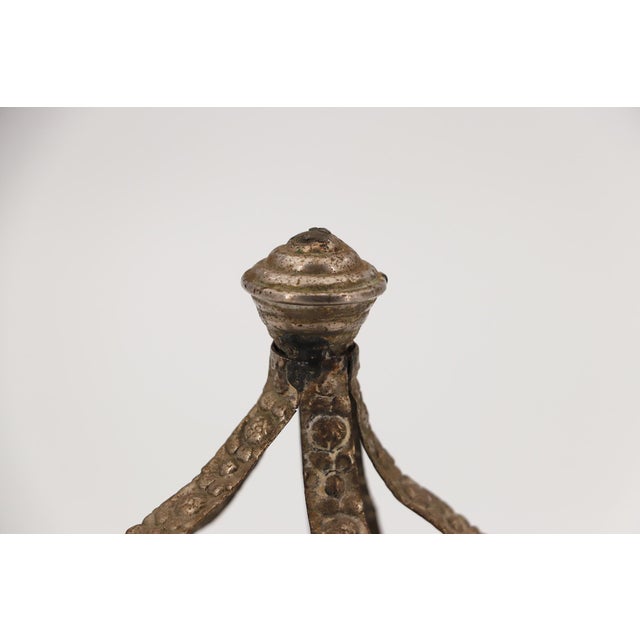 Silver 19th Century Portuguese Baroque Saint Crown, Tin For Sale - Image 8 of 17