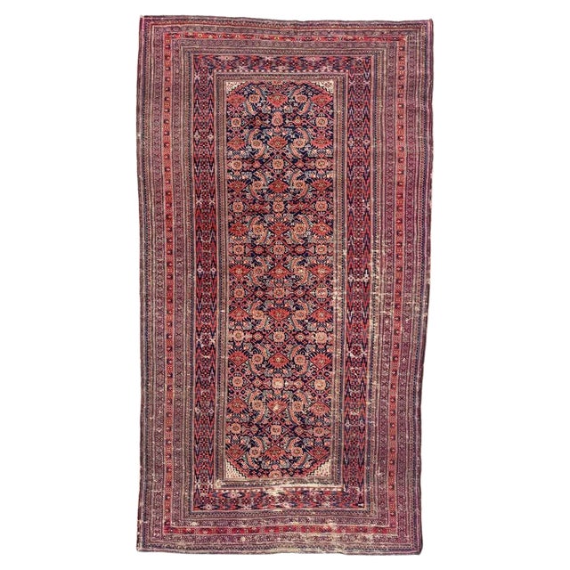 Vintage Wool Turkmen Rug, 1920s For Sale