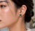 Traditional Late 20th Century 14K Yellow Gold Blue Topaz Sapphire Diamond Stud Earrings Estate, Pair For Sale - Image 3 of 3
