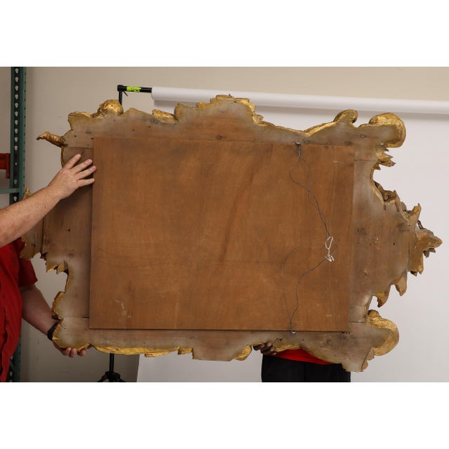 Italian Baroque Style Giltwood Wall Mirror For Sale - Image 10 of 12