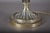 Gold Brass and Silver-Toned Table Lamp with Leaf Base and Pleated Shade, 1960s For Sale - Image 8 of 15