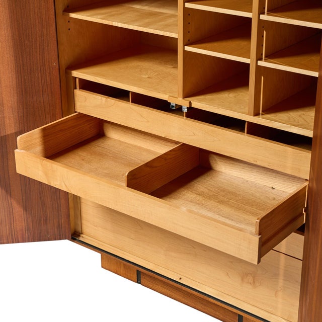 Brown Vladimir Kagan for Dreyfuss Mid 20th Century Walnut Armoire For Sale - Image 8 of 11