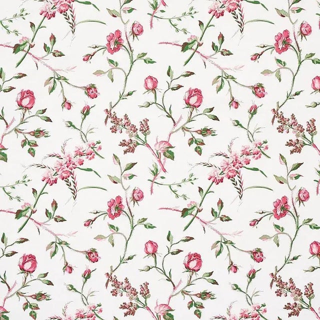 Farmhouse Sample - Schumacher Beluze Fabric in Magenta For Sale - Image 3 of 3